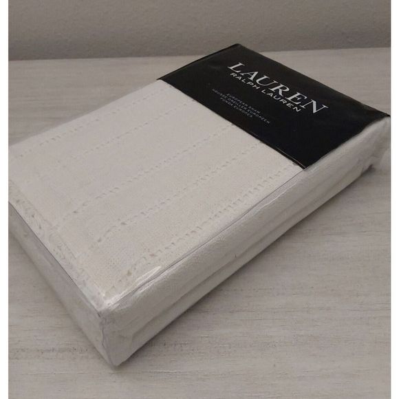 Ralph Lauren CALLEN Cotton OPEN WEAVE Cream Euro European Pillow Sham 26"x26" - Picture 4 of 9